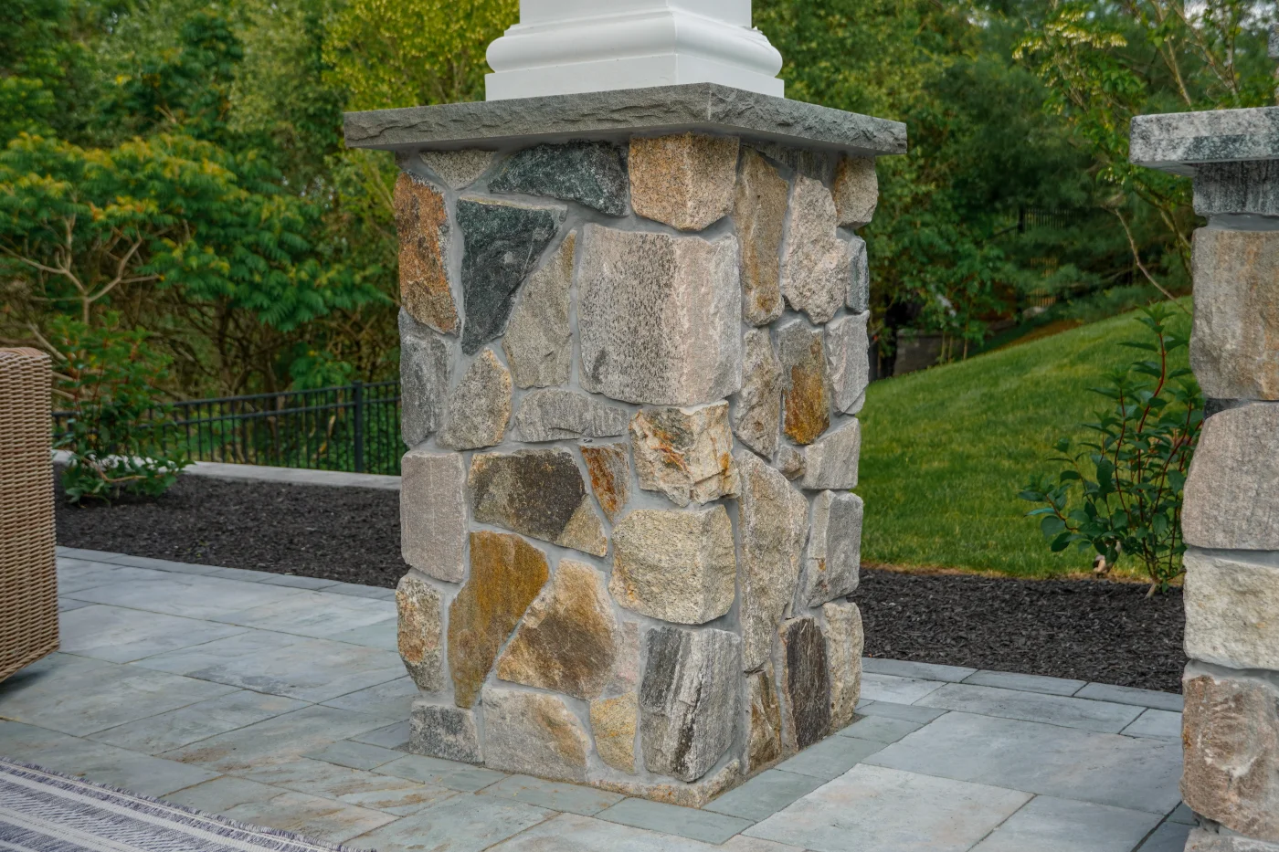 Stone column base detail