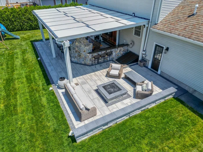 Custom patio installation