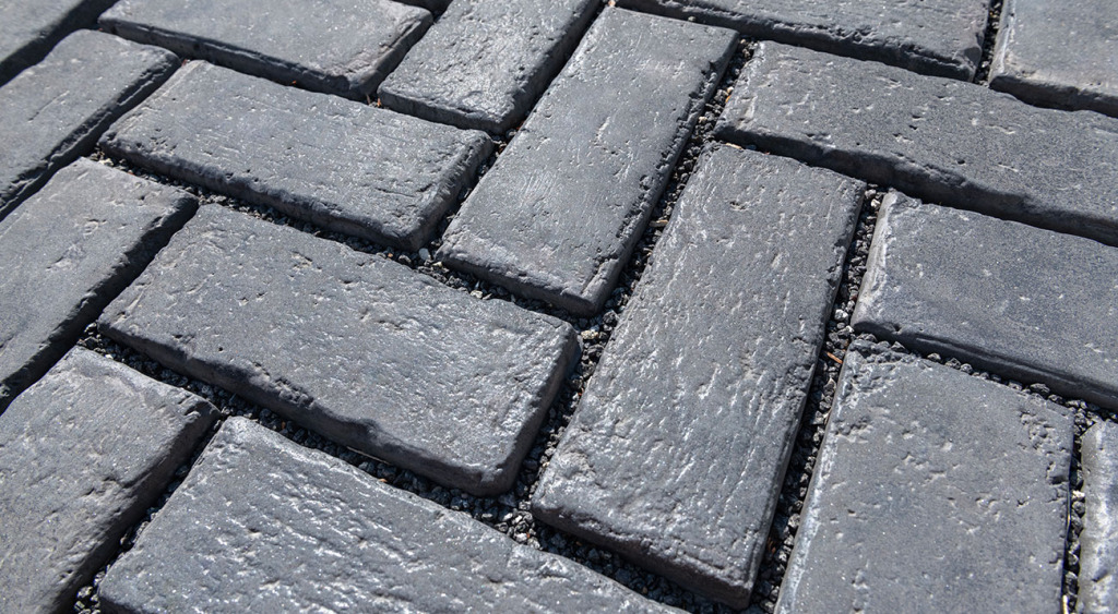 Town Hall permeable paver texture closeup